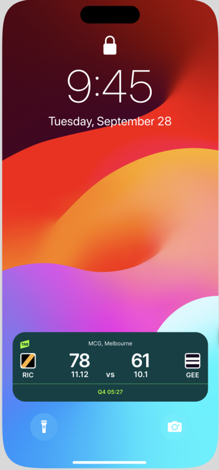Live Activity Example